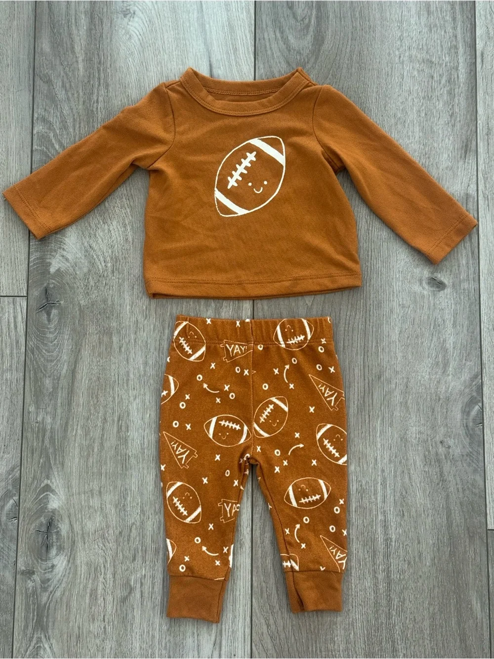 Cat & Jack Infant Football Knit Top and Pants Set
